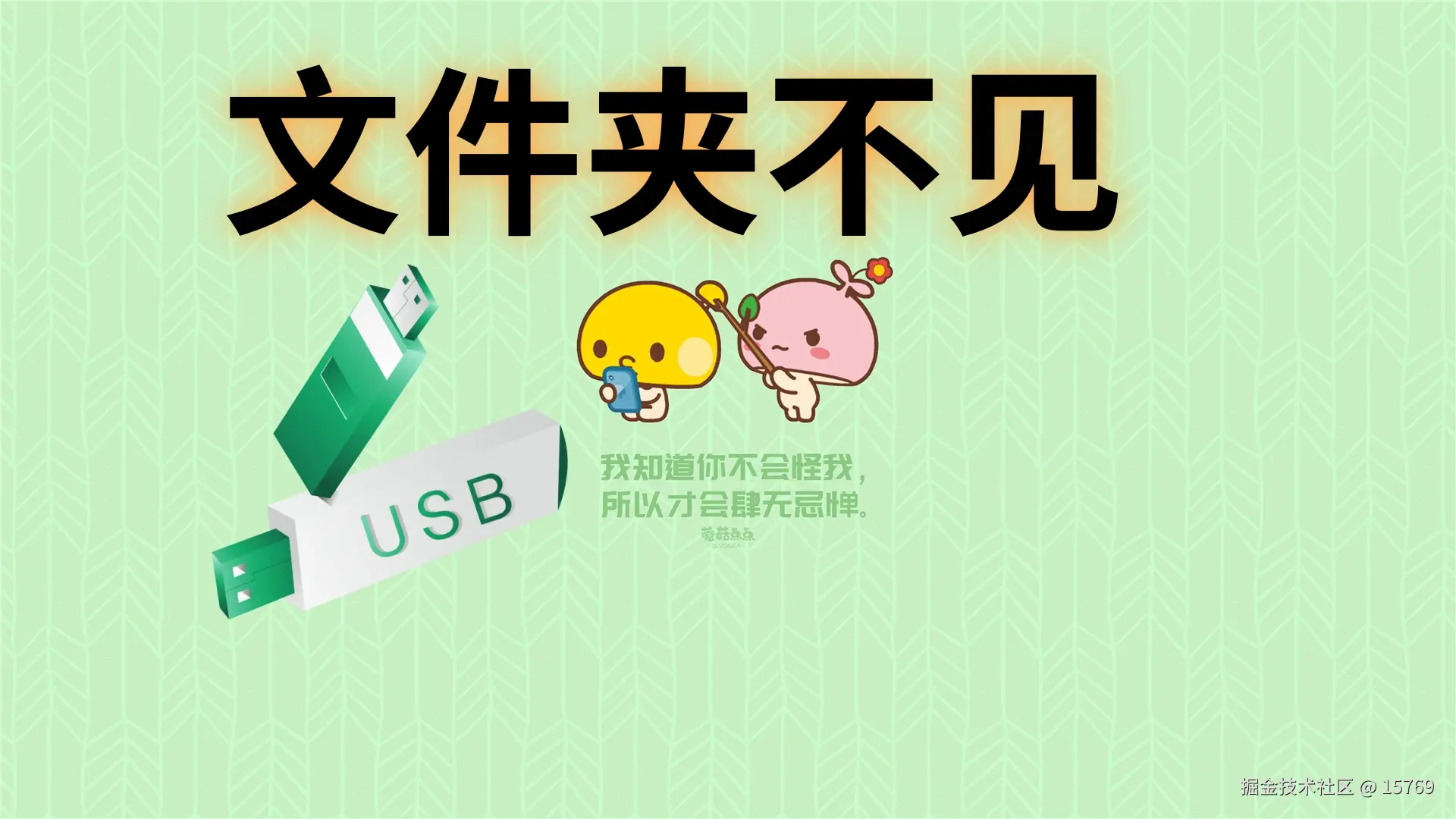 U盘一个文件夹不见