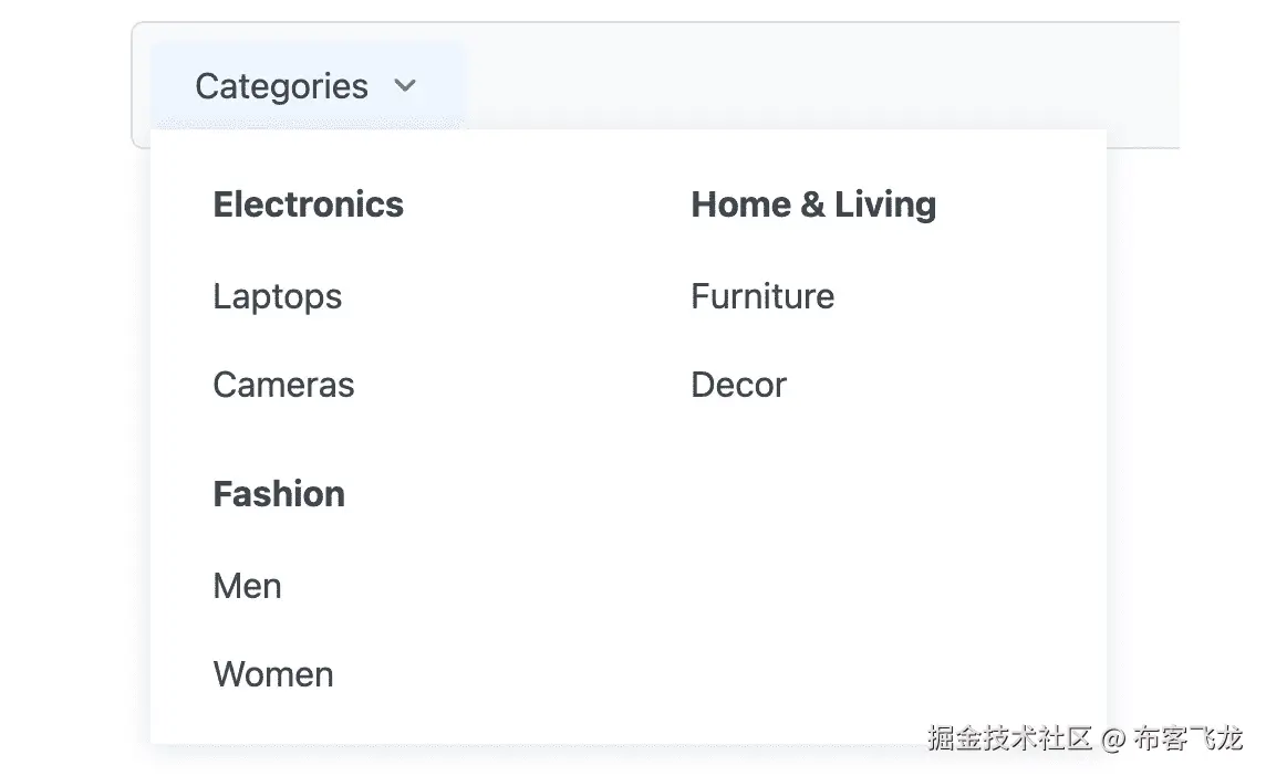 图 8.3 – MegaMenu