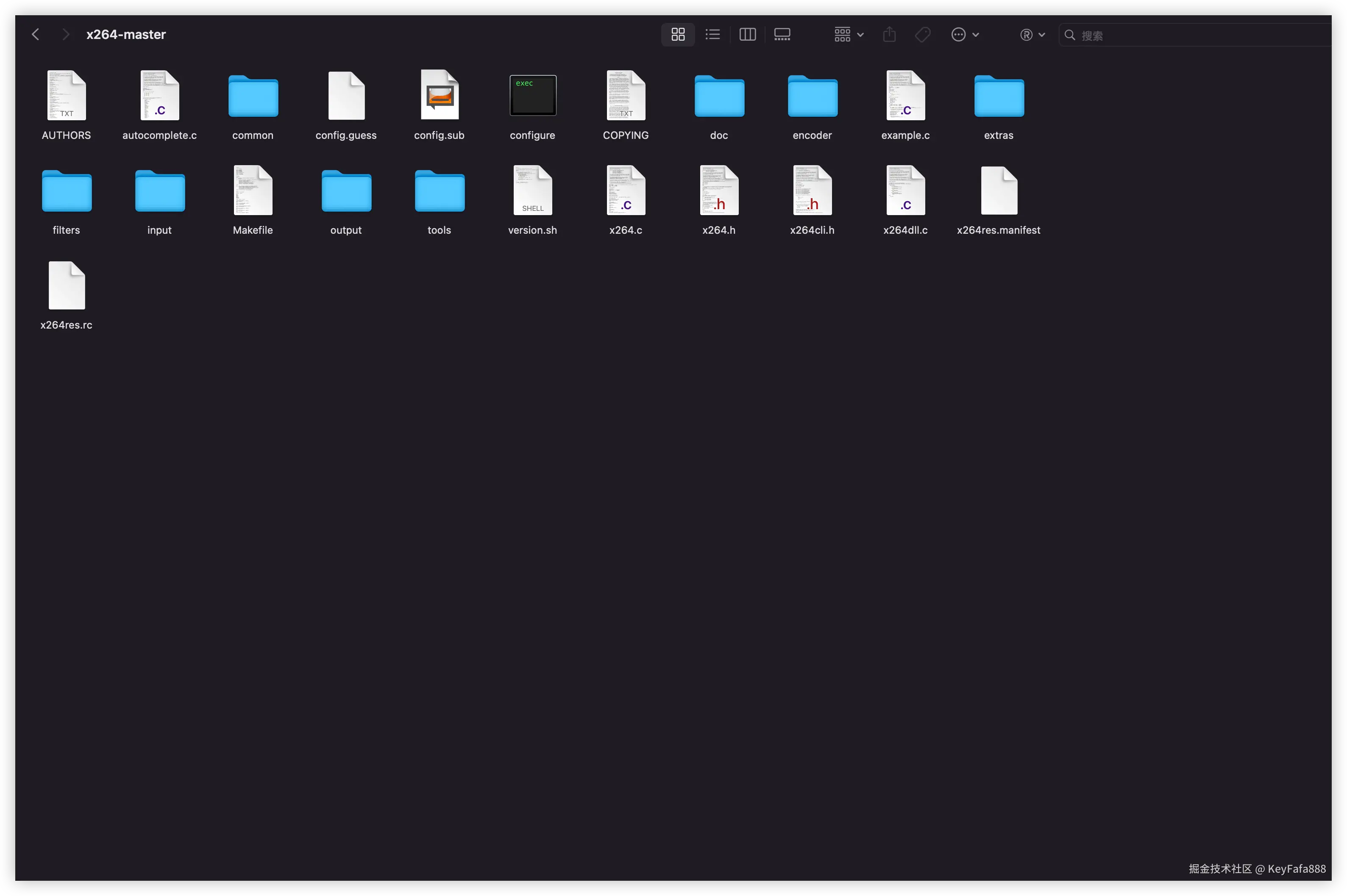 x264的压缩包内容