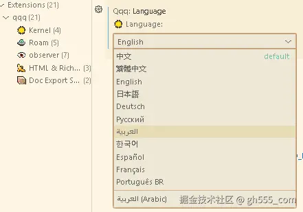 Switch qqq IDE language settings in VS Code