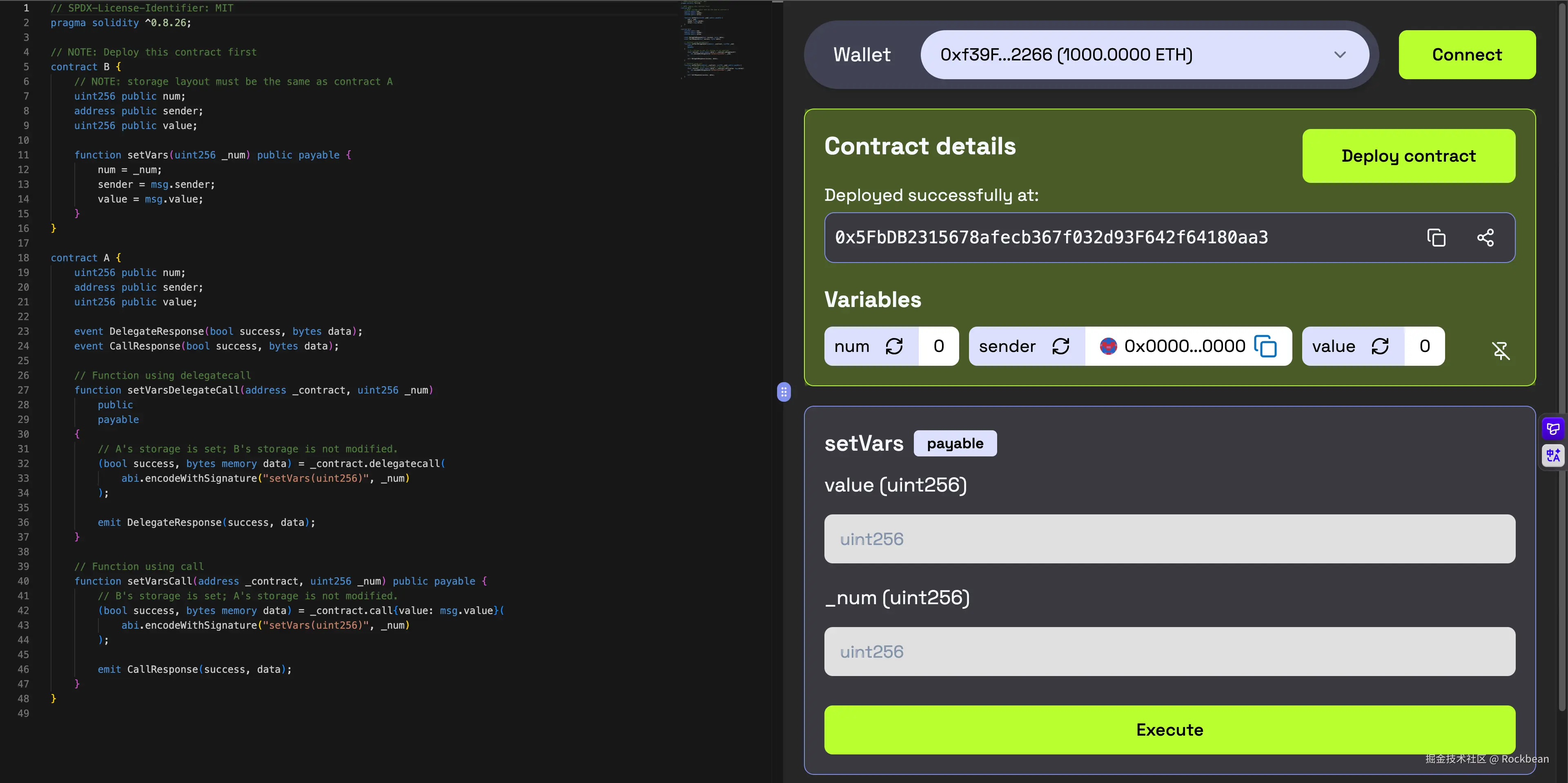 solidity-delegatecall