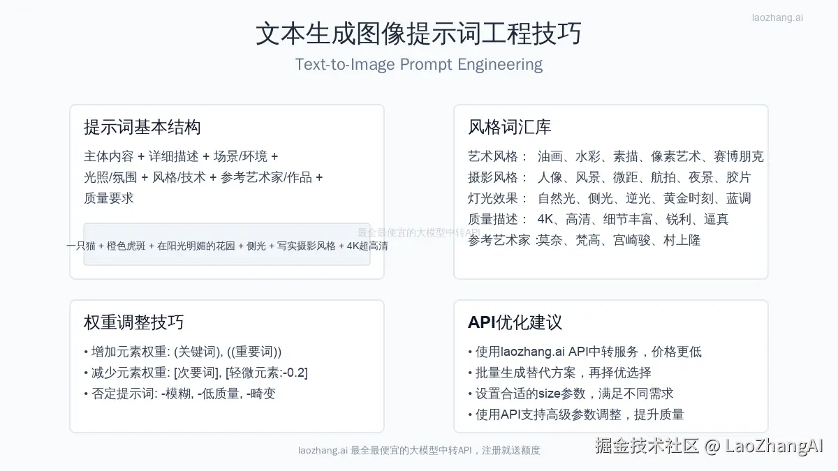 AI文生图提示词工程技巧