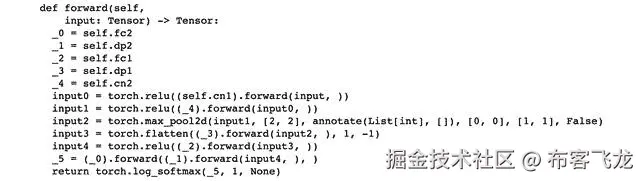 Figure 13 .17 – 跟踪模型代码
