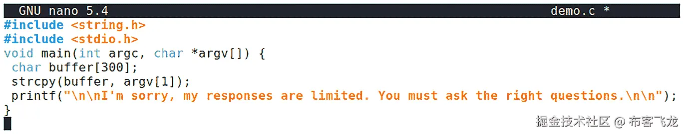 图 10.3 – 在 nano 中编辑我们的程序