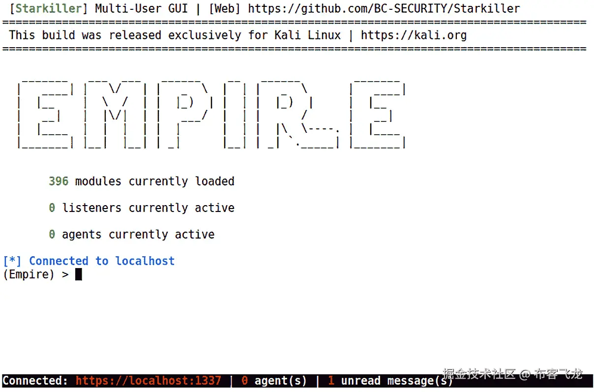图 9.14 – Empire 客户端窗口