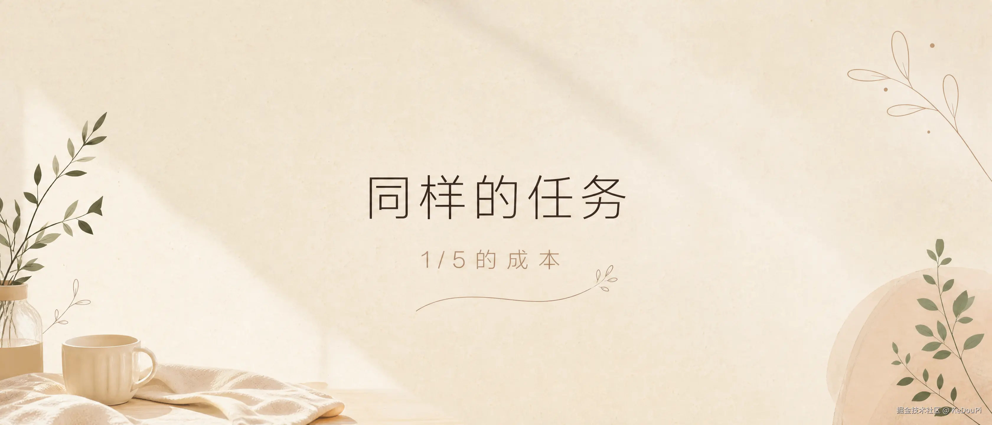 同样任务更低成本