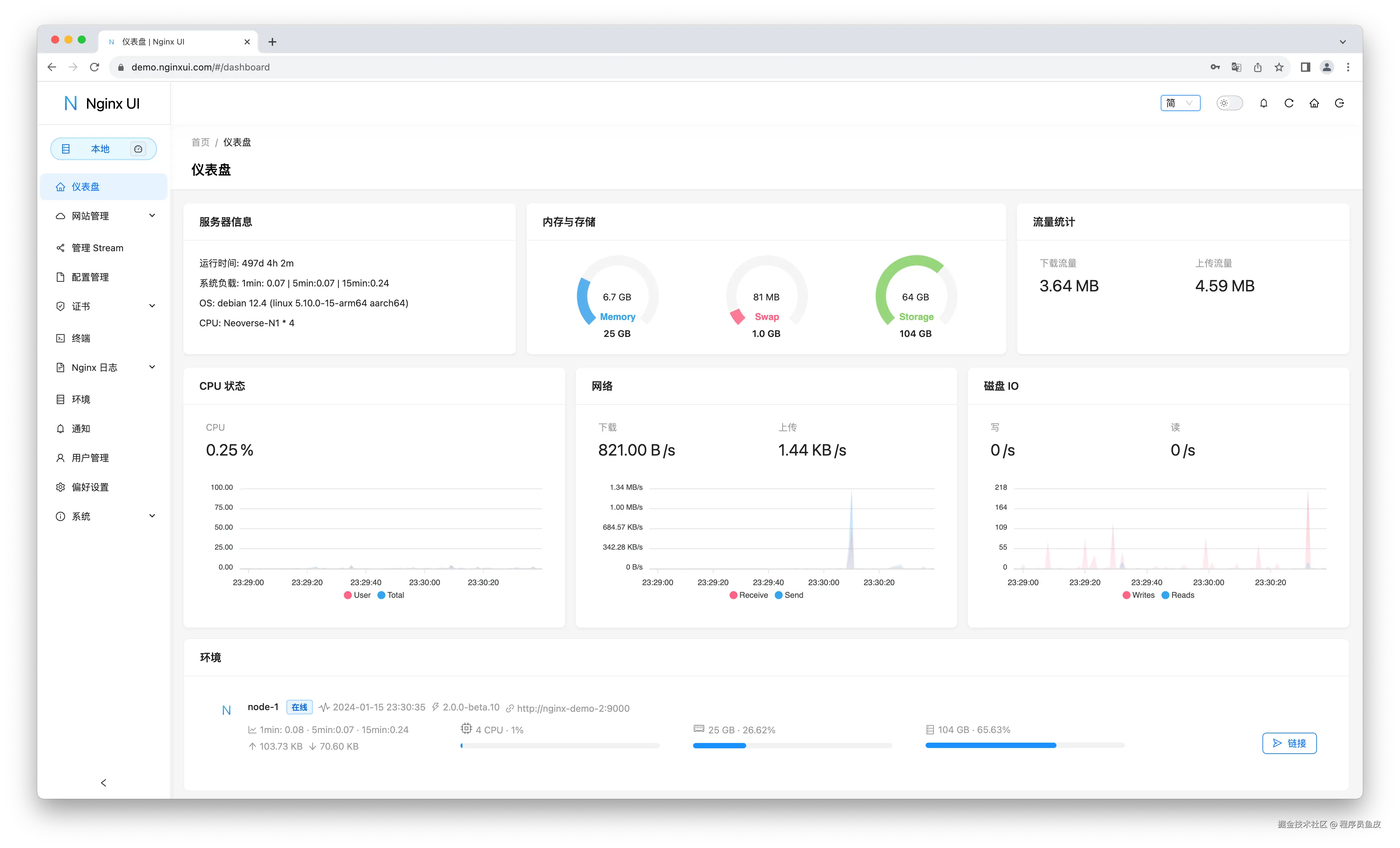 Nginx UI 面板