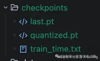 训练好的模型