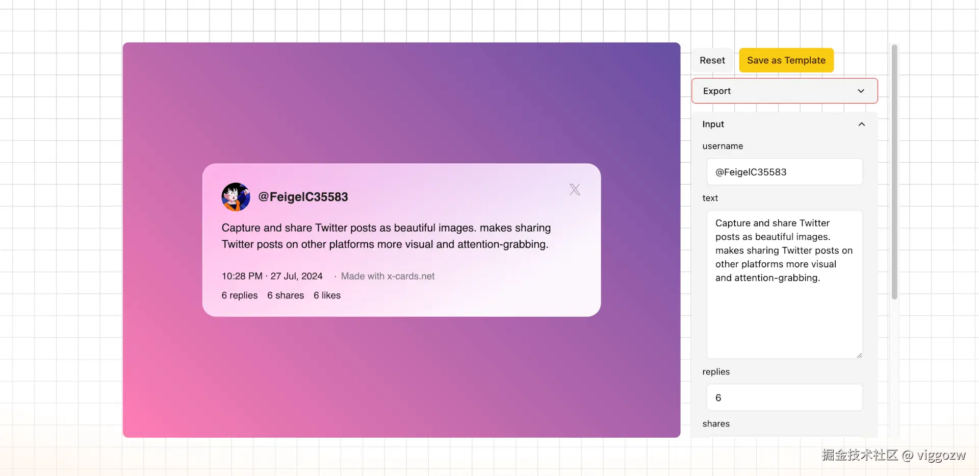 x-cards - 将帖子转换成卡片的开源工具