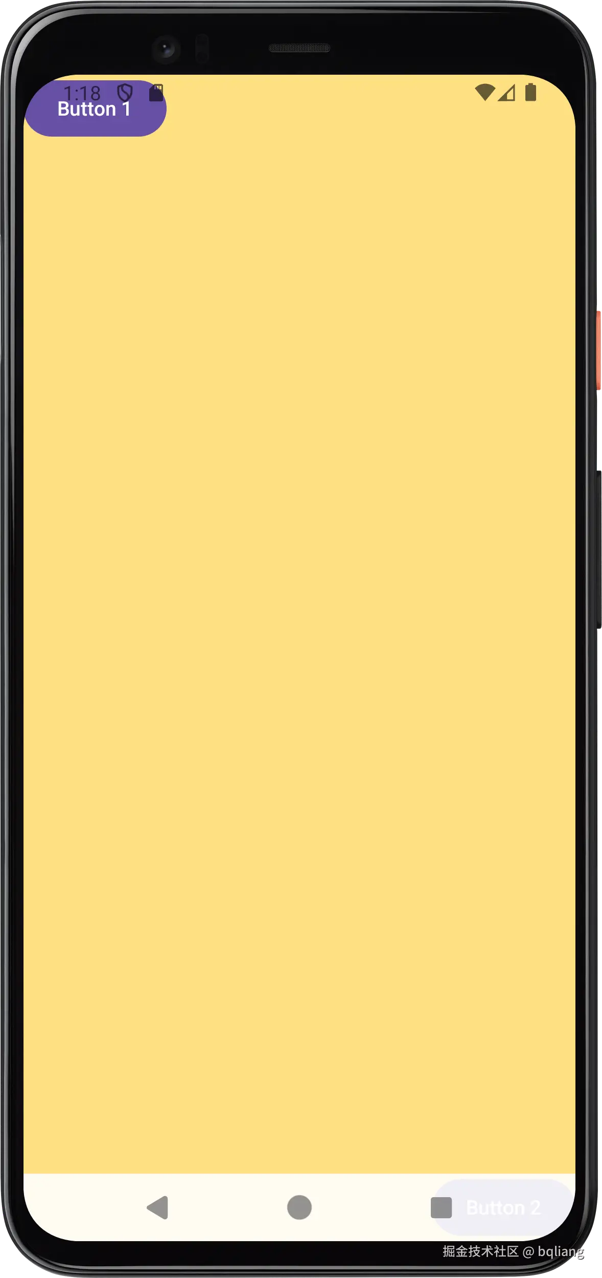 按钮和系统栏重叠在一起