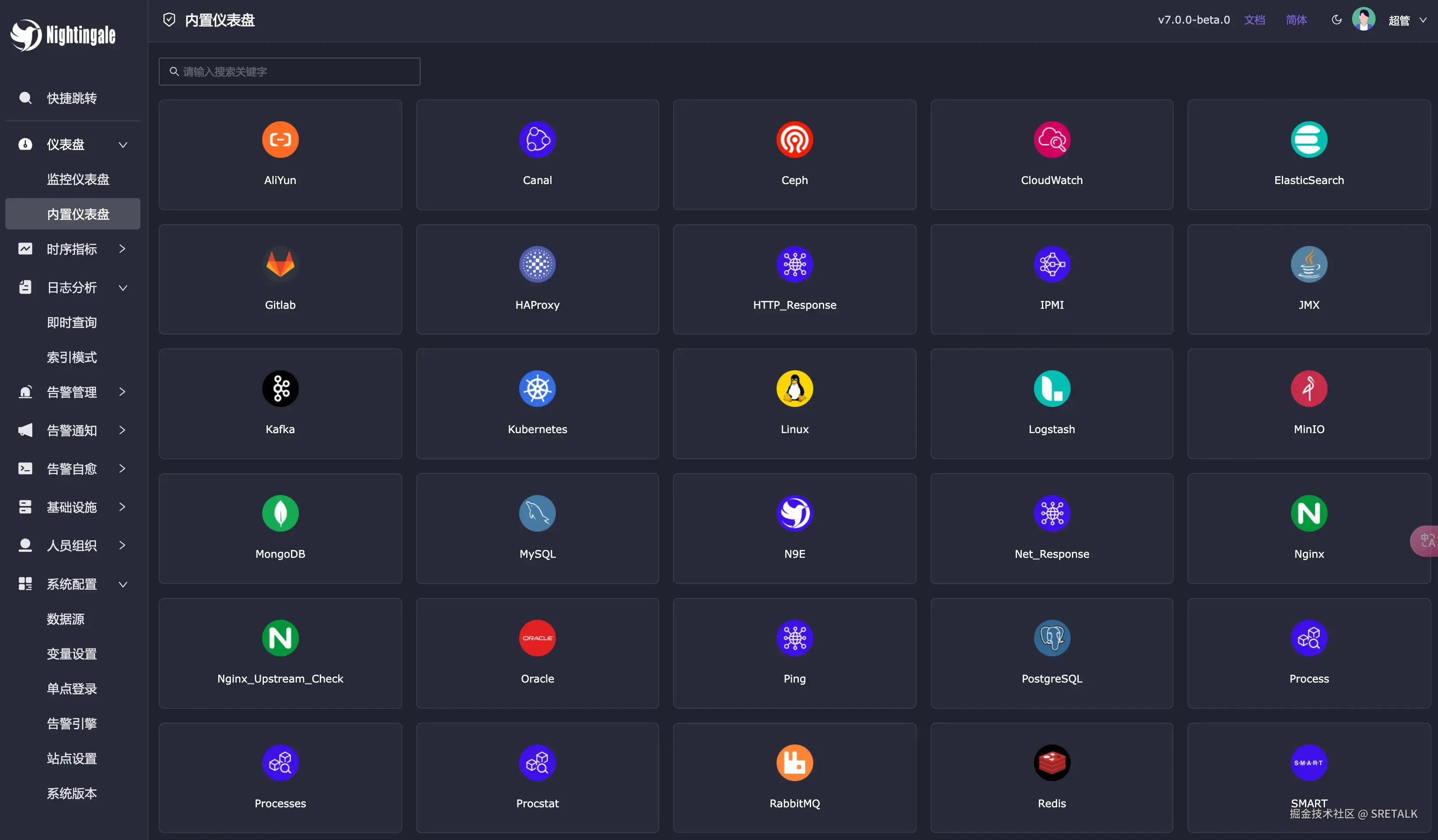 Nightingale模板中心