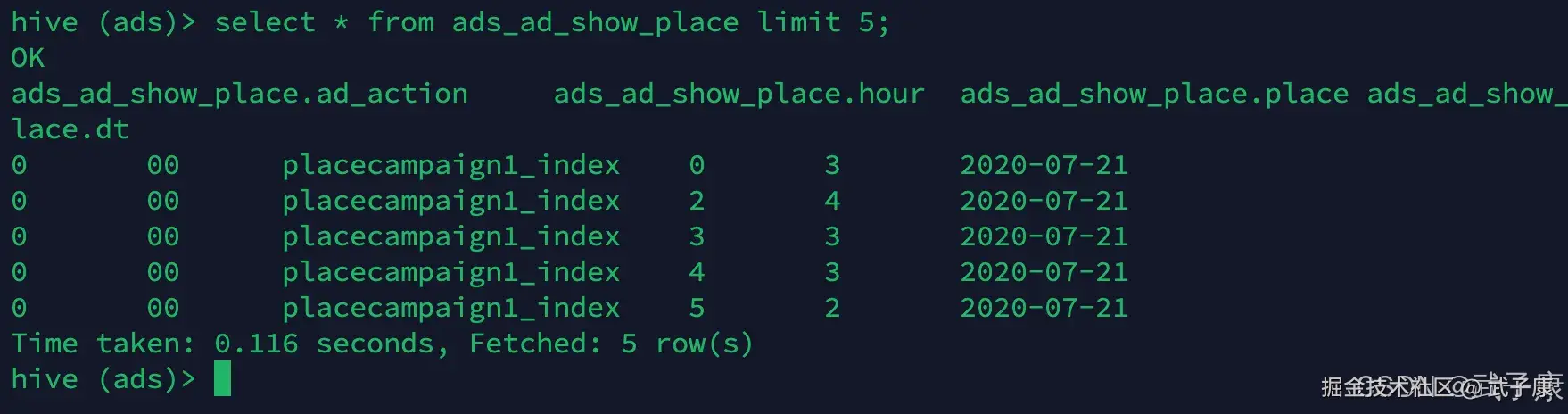 离线数仓 广告业务  查询数据