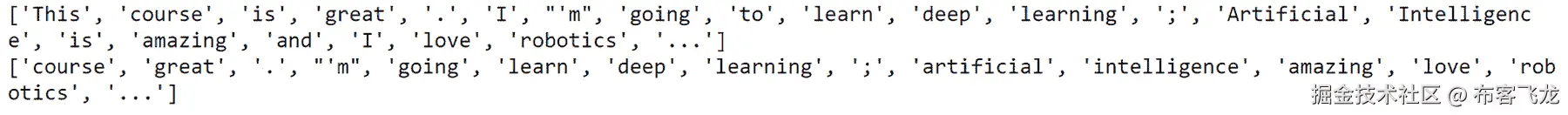 图 3.7: 去除停用词后的句子