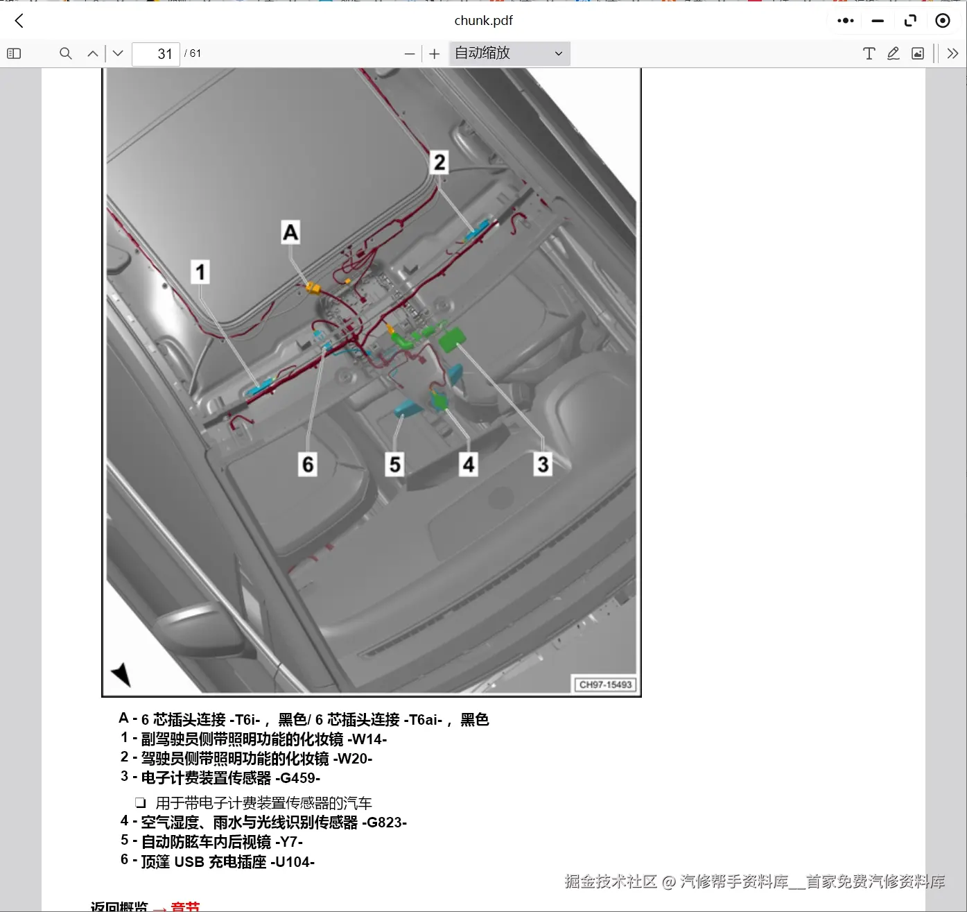 大众途昂 途铠 辉腾 探歌 揽巡 揽境 朗境 威然 ID4 ID6 ID4X维修手册电路图资料