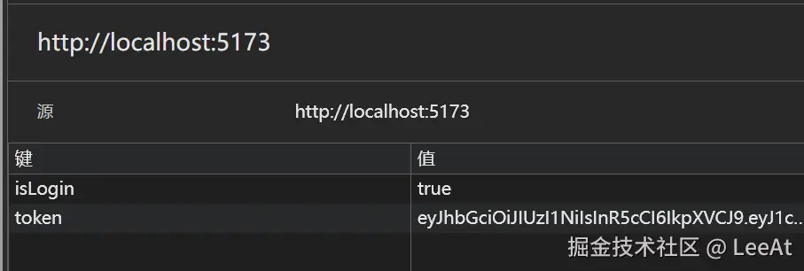 本地存储中的token