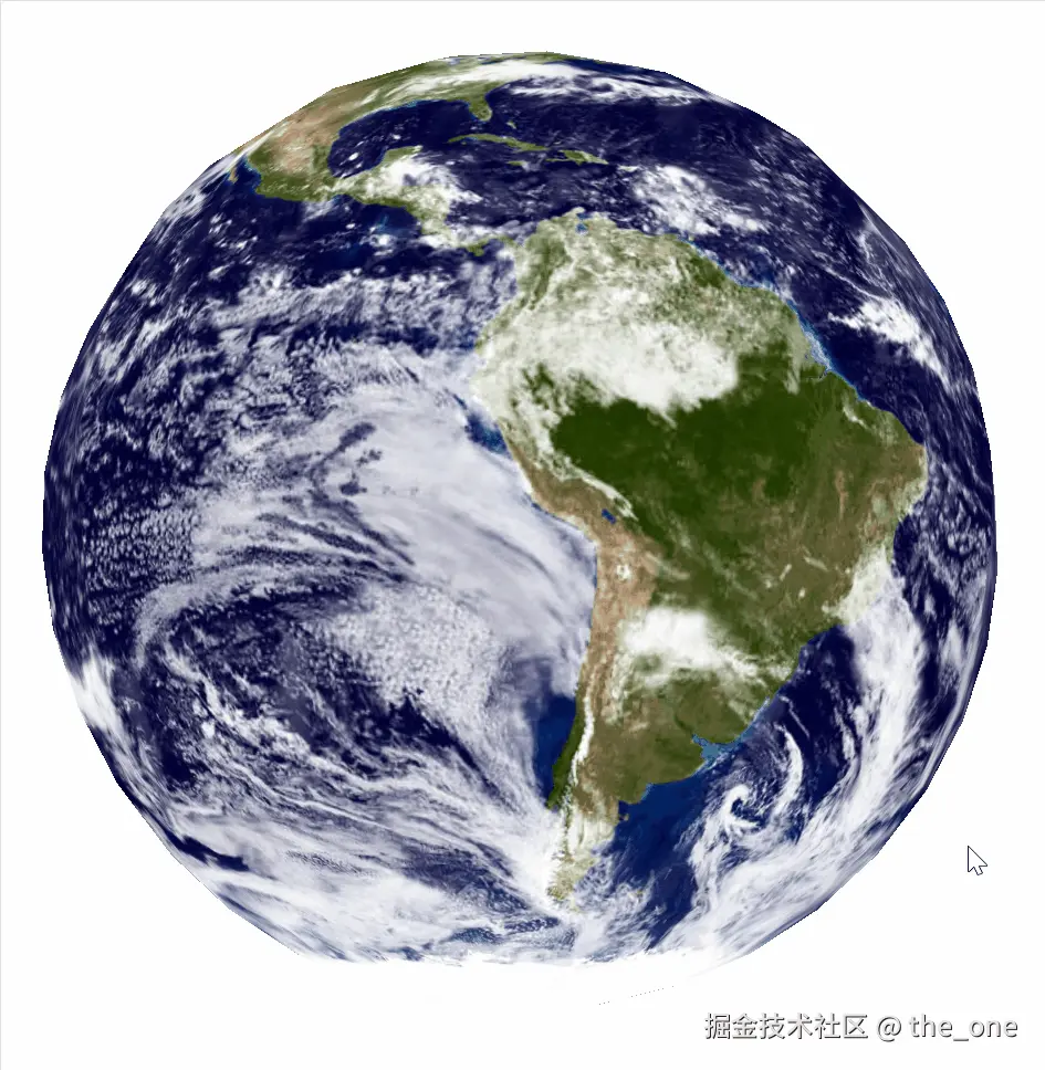 地球渲染示意图