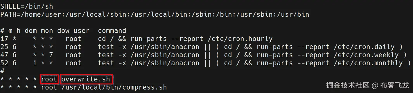 图 12.10 – 覆盖 cron 作业