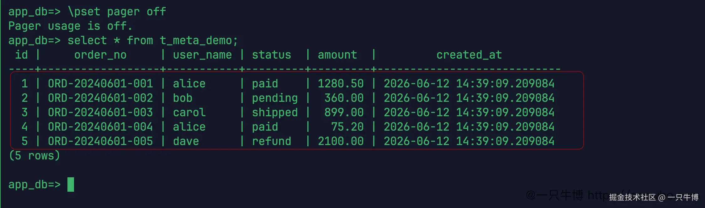 Default output wide table wrapping