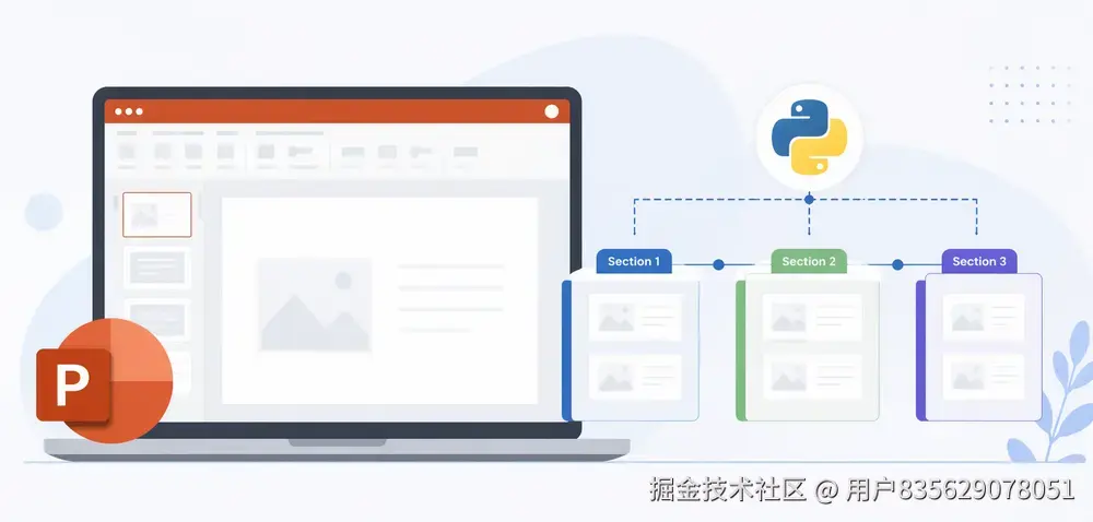 使用 Python 管理 PowerPoint 演示文稿中的节