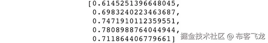 图 7.24: 使用随机森林分类器的得分
