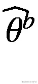 {\widehat{\theta}}^b