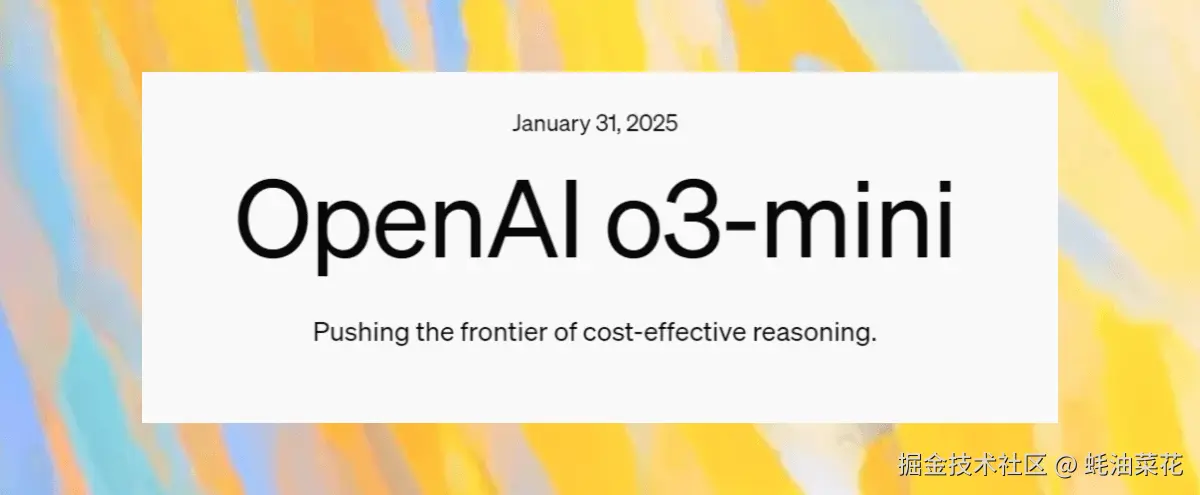 OpenAI o3-mini