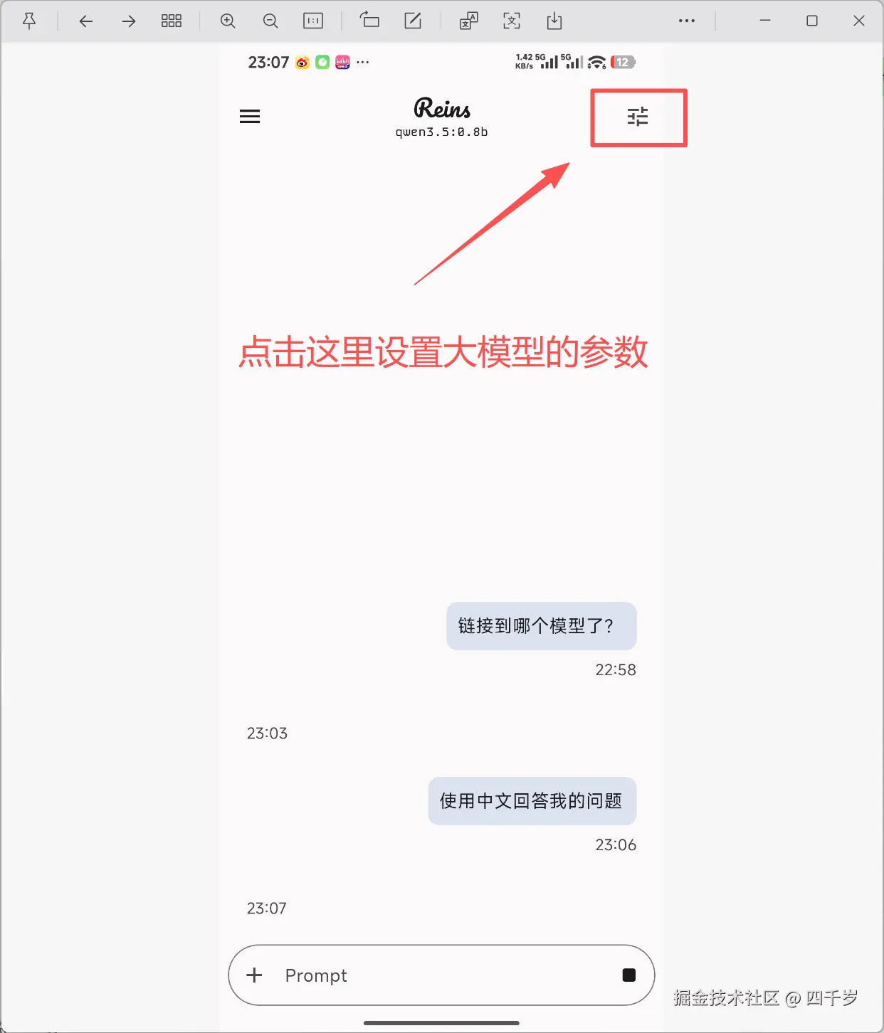 设置大模型的参数