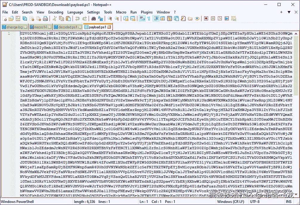 图 15.21 – Cobalt Strike Base64 编码脚本