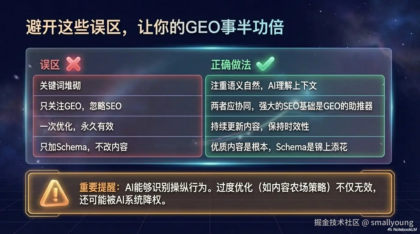 常见误区与正确做法