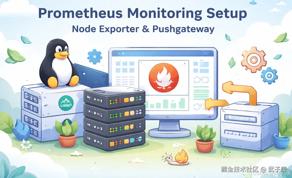 大数据-218 Prometheus Node Exporter 1.8.2 + Pushgateway 1.10.0：下载、启动、接入与避坑