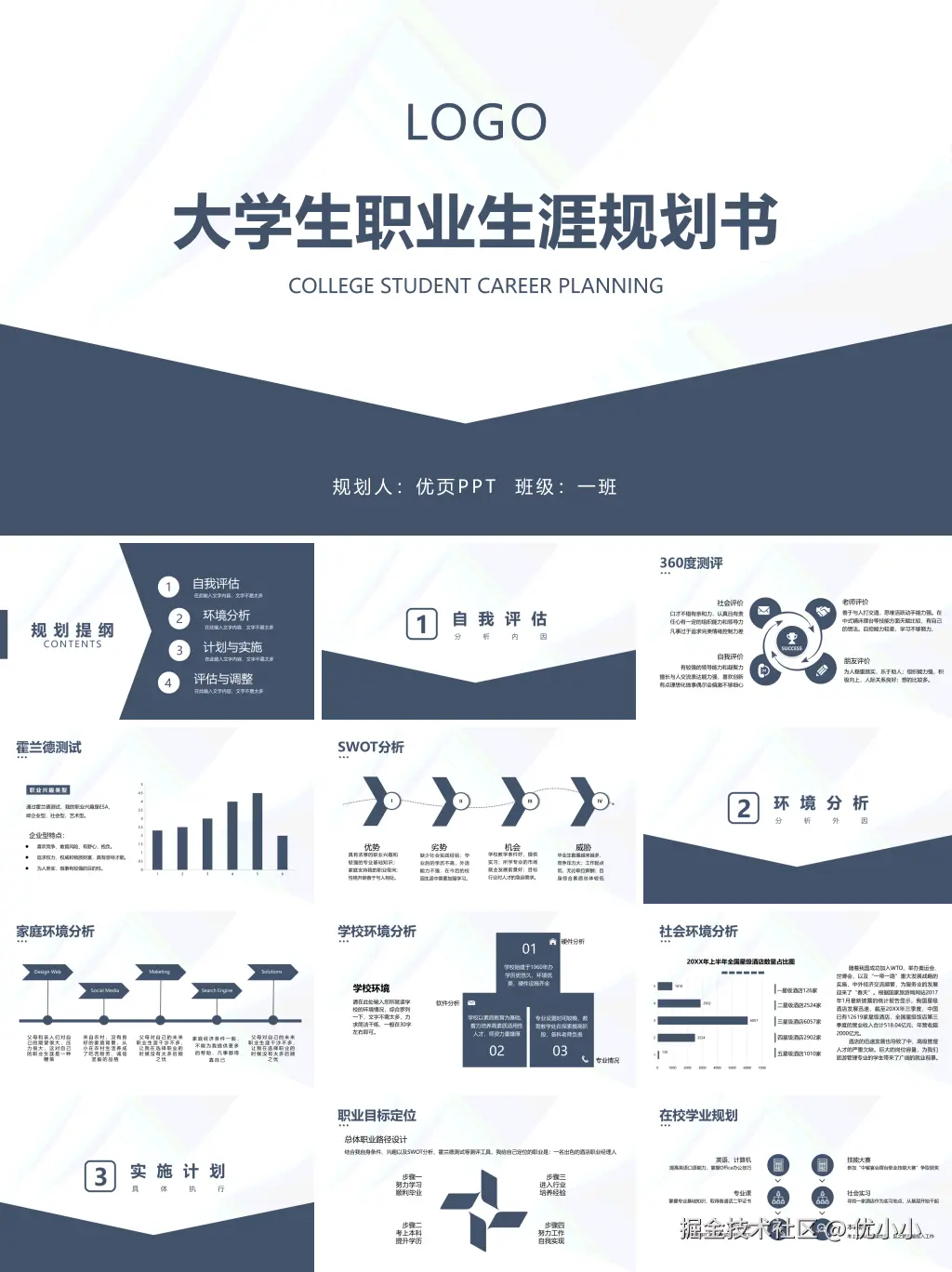 大学生职业规划大赛ppt_1