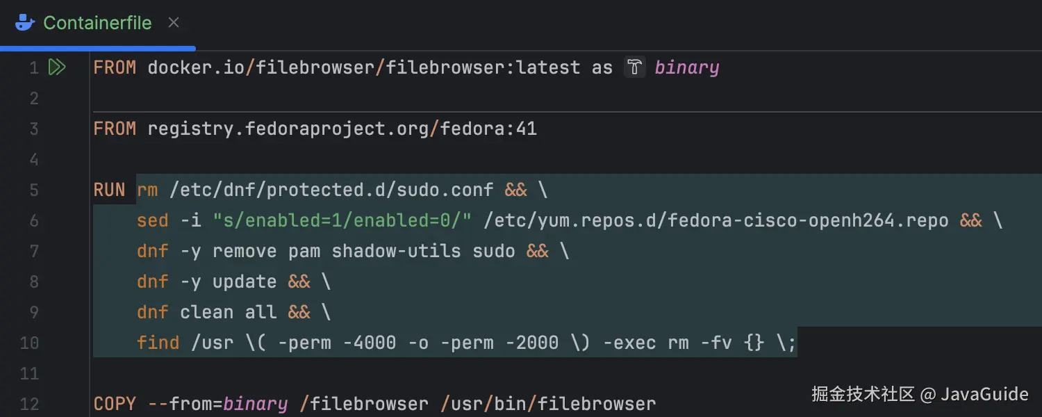 Containerfile 支持