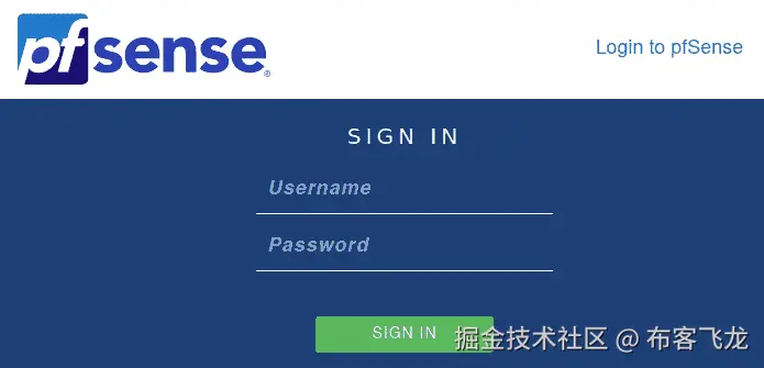 图 11.9 – pfSense 登录    