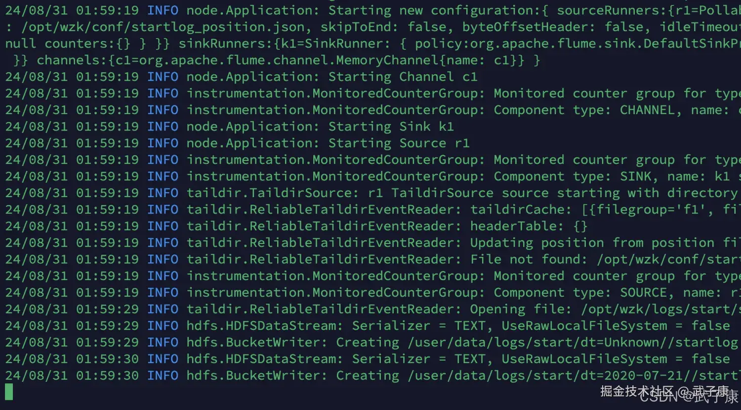 离线数仓 查看 Flume 日志
