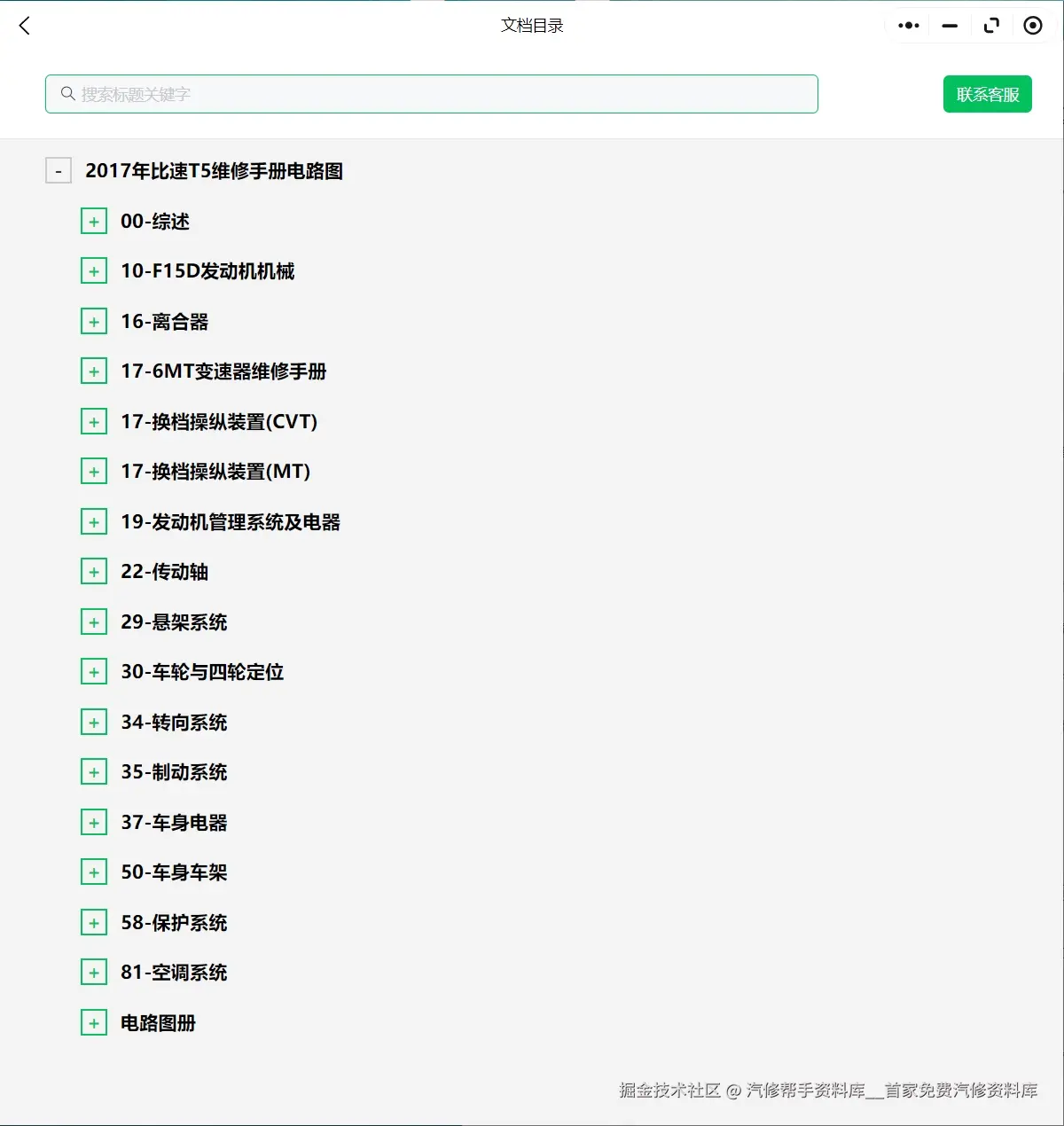 比速M3比速T3比速T5北汽制造007 勇士 锐铃维修手册电路图资料更新