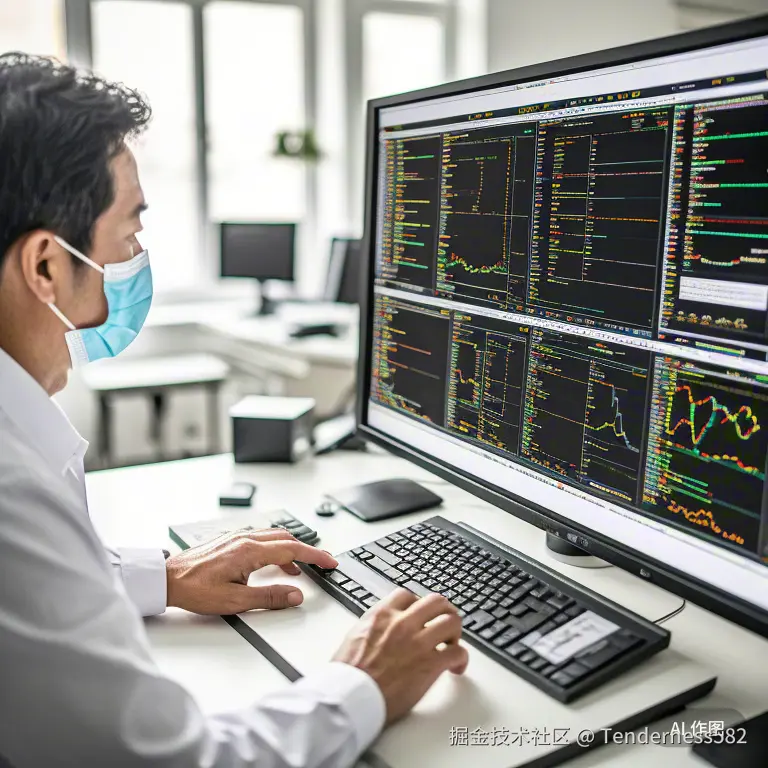 南阳某医院信息科管理人员通过直观的安全管理平台查看全院网络安全状态仪表盘，界面清晰显示风险等级与防护措施