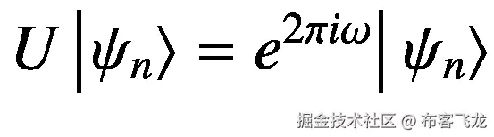 U\left|\left.{\psi}_n\right\rangle ={e}^{2\pi i\omega}\right|\left.{\psi}_n\right\rangle