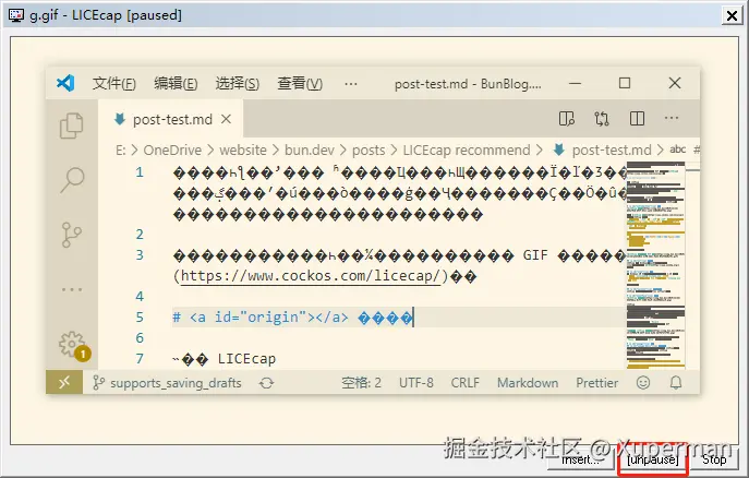 恢复录制