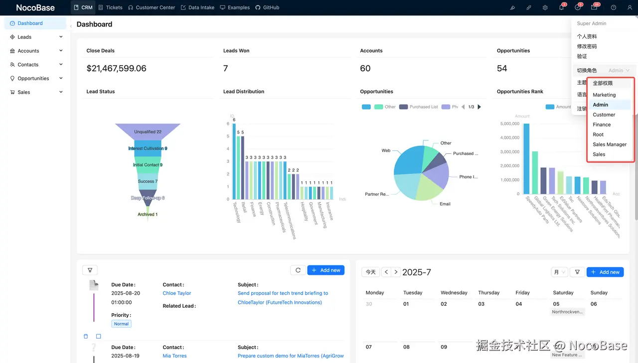 NocoBase CRM