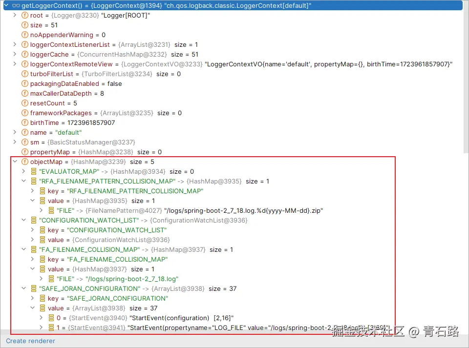 reset之后LoggerContext_objectMap