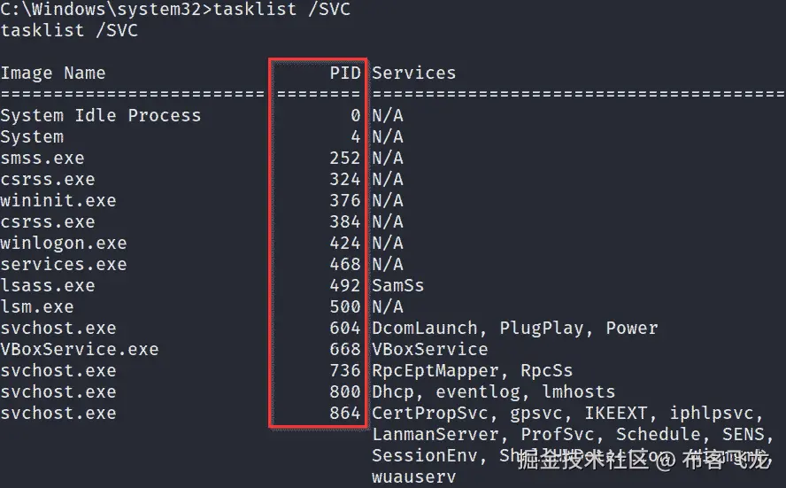 图 4.8 – 正在运行的进程
