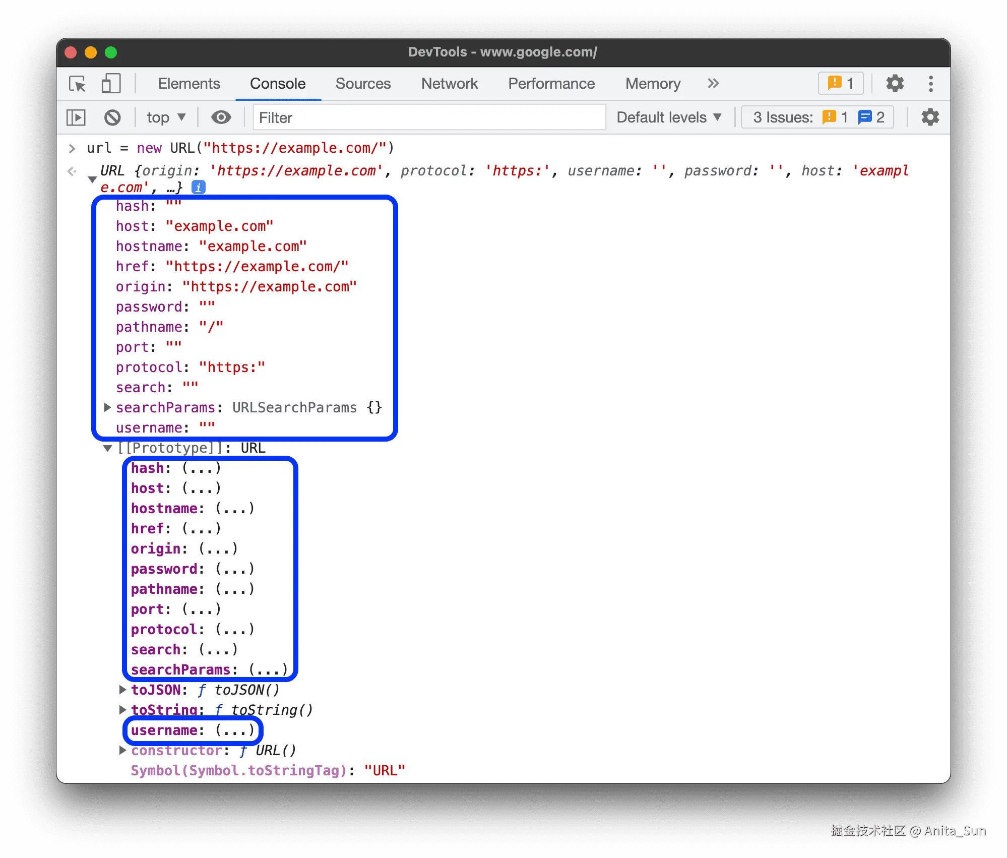 显示继承的属性。