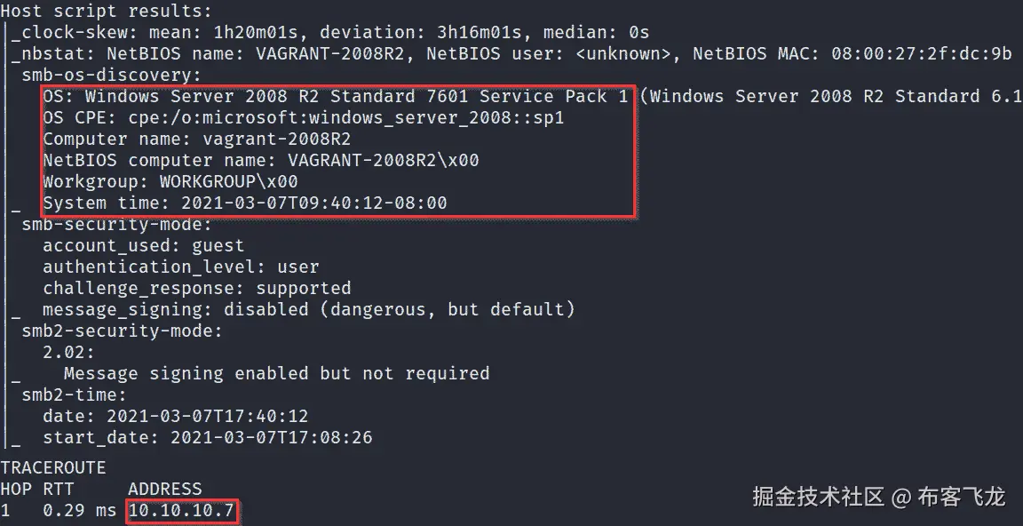 图 3.8 – 使用 Nmap 进行操作系统发现    