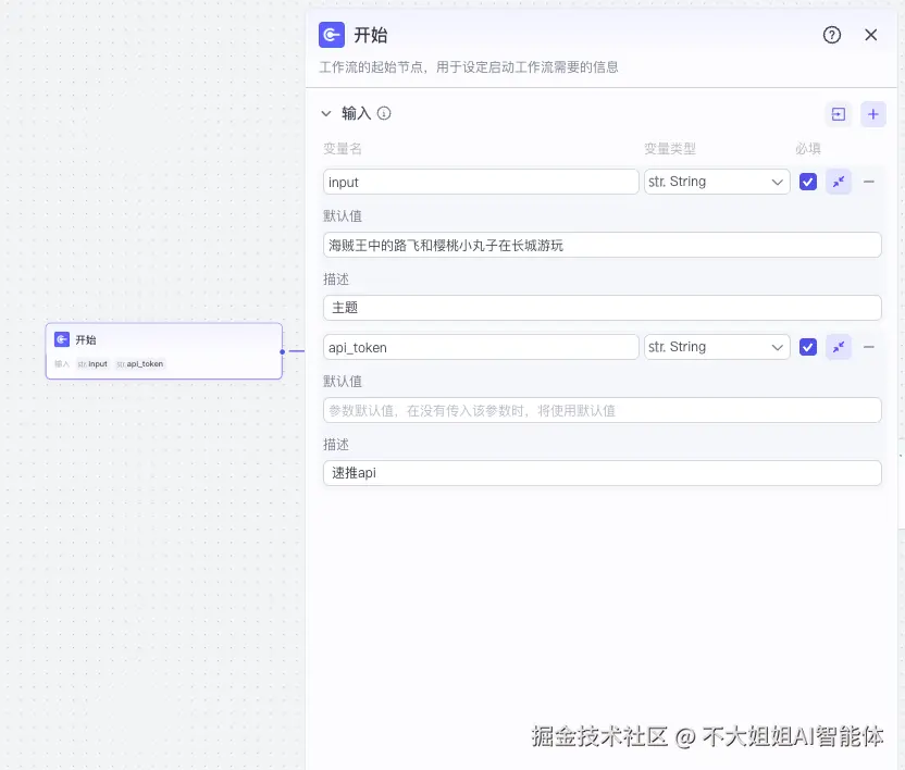 开始节点示意图