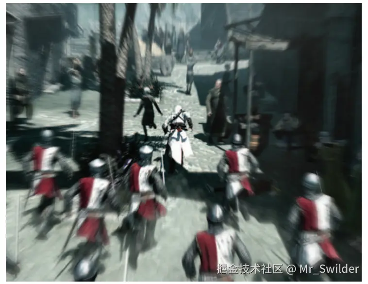 图12.18：放射状的径向模糊可以增强运动感。