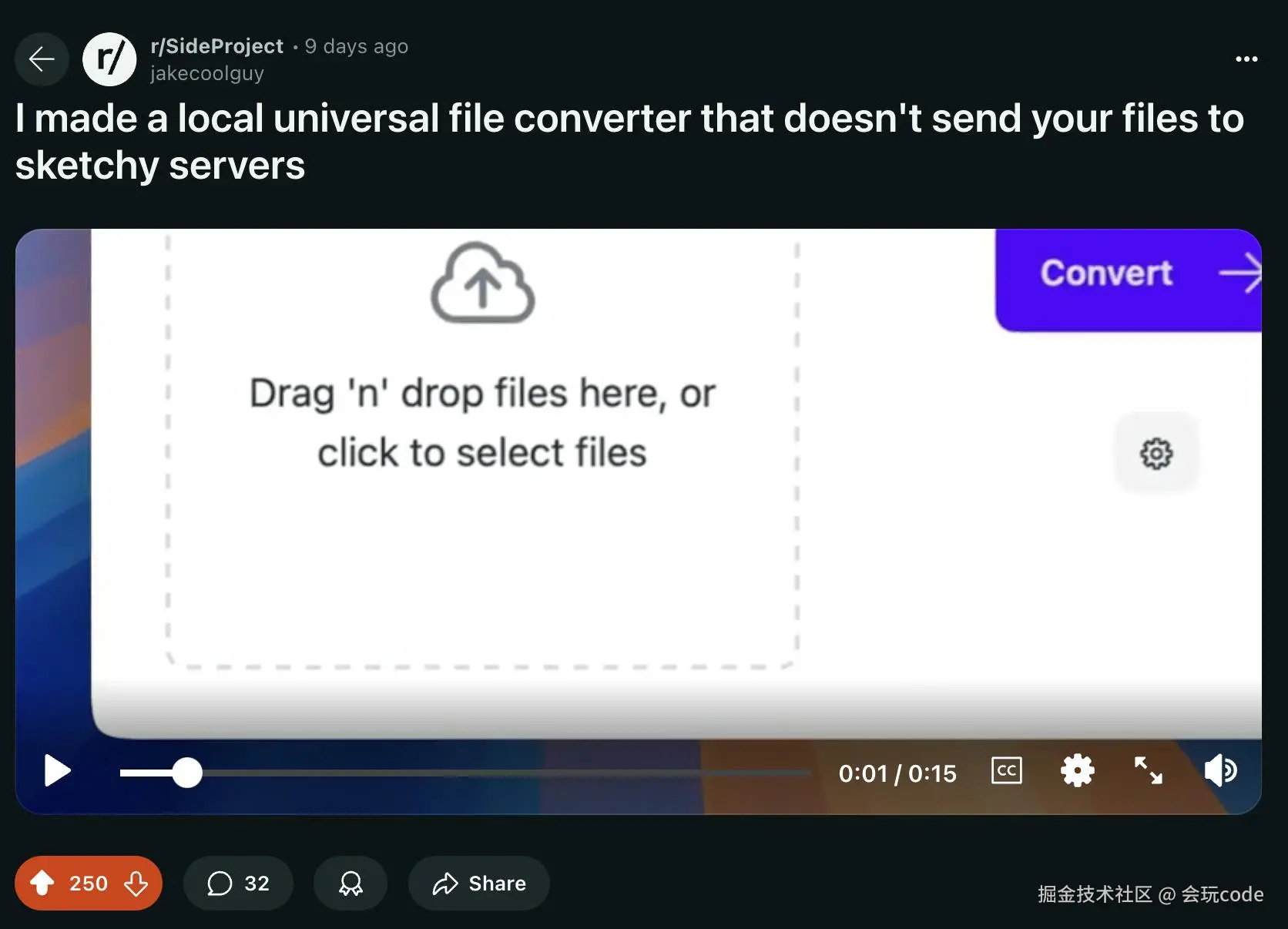 Reddit post screenshot